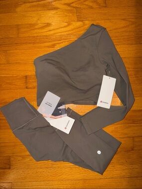 lululemon Align™ Asymmetrical Long Sleeve Top and leggings set